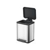 Waste container Hailo Öko uno Plus M 17l., Steel, silver