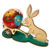Wooden "Easter Bunny with a trolley" 0000