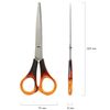 STAFF Schere "Basic" 200 mm, bernsteinfarbene Griffe, PVC-Koffer mit Euro-Aufhänger