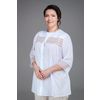 Снежинка / Snowflake / Blouse women's lace elongated with set-in sleeves