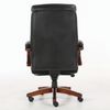 Ofis koltuğu BRABIX PREMIUM "Infinity EX-707", ahşap, hakiki deri, siyah