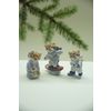 Ярославская майолика / Set of Christmas decorations "Tigers"