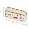 Pencil case-cosmetic bag INLANDIA, 2 branches, soft, "Lama", beige, 20х6х9 cm