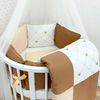 Dreams Store / Set of sides for a round baby cot "Royal"