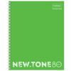 HATBER / Notebook А5 80 l. Premium comb, cage, lamination, paper 80 g / m2, "NEON LIME" / 48 pcs.