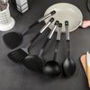 Доляна / Doliana / Set of kitchen utensils "Anthracite shine", 5 items