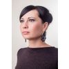 Lace earrings "Mademoiselle Josephine" black