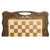 GamesDealer / Ajedrez + backgammon tallado con Ararat 50 con mango, Haleyan