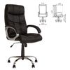 Office chair "Matrix", eco-leather, chrome-plated five-beam, black