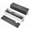 Pen pen PARKER "Dark Espresso IM Premium Chiselled CT", building coffee lacquer with engraving, chrome, blue