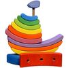 Barca Pyramid Rainbow - giocattolo educativo colorato (fatto a mano)