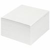 STAFF / Not glued block for notes, cube 9x9x5 cm, whiteness 70-80%