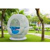 Unique outdoor poly fabric sofa