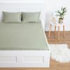 Этель / Sábana con elástico 180 * 200 * 25 cm, oliva, 100% algodón, mako-satin, 125 g / m²