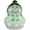 Kaemingk / Glowing figure Snowman Frosty Green 24 cm, 20 LED lamps, battery operated, IP44