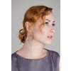 Снежинка / Snowflake / Earrings "Snail"