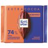 RITTER SPORT / Dark chocolate 74% cocoa, rich taste from Peru (Germany), 100 g