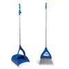 ЛАЙМА / Broom scoop with brush, folding, metal handle 66 cm, rubber edge, for home and office