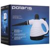 Пароочиститель POLARIS PSC 1102C STEAM, 1100 Вт, 3,5 бар, объем 0,27 л, 10 аксессуаров, черный/белый