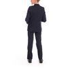 Two piece suit in black with bright lining for a boy