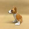 Porcelain figurine "bull Terrier" color white-red