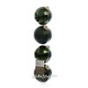 Kaemingk / Set palline di vetro 10 cm mix di velluto verde, 4 pz