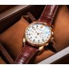 Cuervo y Sobrinos / Historiador 3148.9B Relógio de pulso mecânico suíço em ouro com cronógrafo