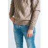 Jumper braids for men, color: brown, TRICARDO, 182-100