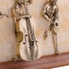 Золотая антилопа / Painting "Trio: violinist, double bass player, saxophonist" on onyx