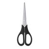 Scissors ERICH KRAUSE Standard, 170 mm, black, in cardboard packaging with Euro slot