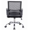 Armchair BRABIX "Daily MG-317", with armrests, chrome, black