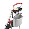 Stepladder 7 steps L100 TopLine, Alu, with tray and pull-out handle, Hailo