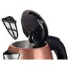 KETTLE BOSCH TWK7809, 1.7 litres, 2200 w, closed heating, stainless steel, copper