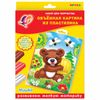 A set of creative RAY "Picture of clay "Bear" (a soft modeling clay 6 colors, stack, stock)