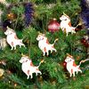 Set of Christmas tree toys bulls, 5 pieces