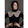 Снежинка / Snowflake / Lace collar with trefoil ornament