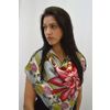 Handmade "Chrysanthemum" silk handkerchief