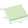 BRAUBERG / Self-adhesive block (stickers) PASTEL, 76x76 mm, 100 sheets, green