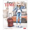 HATBER / Carnet А5, 48 sh., Support, cage, pelliculage mat, "Happy time" / 10 pcs.