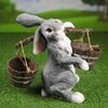 Хорошие сувениры / Garden figure "Hare with a yoke"