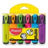 Set di evidenziatori MAPED (Francia) 6 pz., ASSORTITI, "Fluo Pep's Classic", linea 1-5 mm