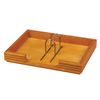 The table set BESTAR "Nefertum" solid wood (beech), 9 items the color of the "bright cherry"
