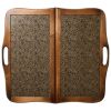 GamesDealer / Da backgammon "Vàng" lớn có tay cầm (Nga, gỗ, 60x30x5 cm)