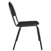 Serna visitor chair, black frame, black fabric