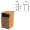 Side cabinet "Eco", 405х600х740 mm, 3 drawers, shelf, lock, bavaria beech