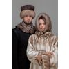 His cap of Astrakhan marten