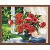 ВанГогВоМне / Mosaico de diamantes "Amapolas en la ventana" 40x50 cm