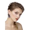 Lace earrings Alenushka violet