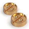 Sealing device for thread / wire, die for 1 seal, set of 2 pcs., Diameter 27 mm, brass
