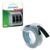 DYMO Omega Label Printer Cartridge, 9 mm x 3 m, white font, black background, set of 3